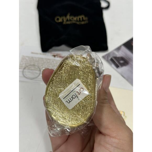 Art Form Santa Clause Reindeer Training Day Rhinestone Trinket Box 3" - Picture 7 of 8